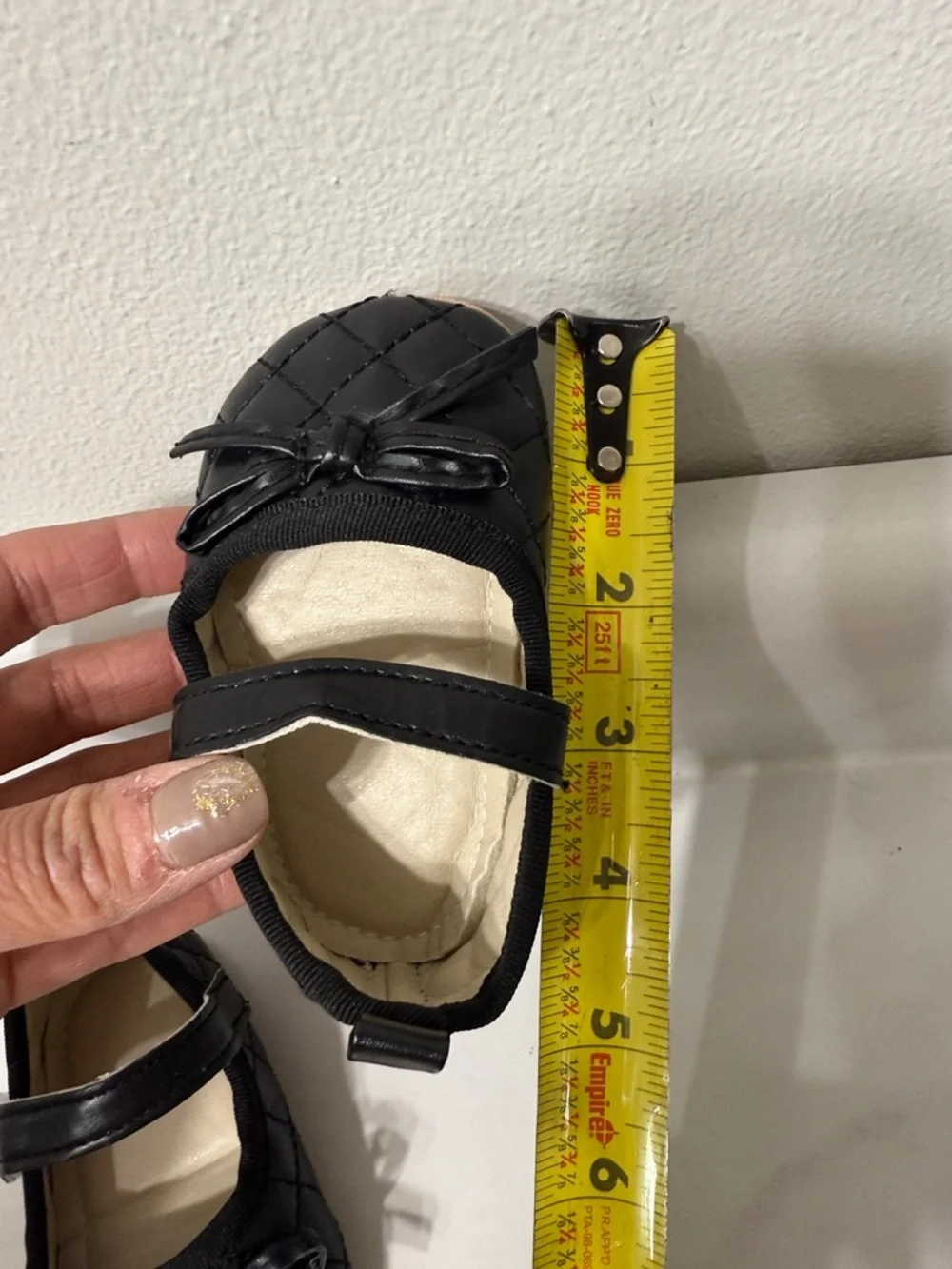 Classic Black Quilted Mary Jane Shoes for Kids